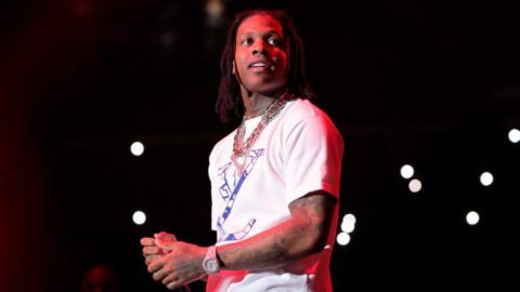 NEWARK, NEW JERSEY - OCTOBER 28: Lil Durk performs during iHeart Powerhouse 105.1 at Prudential Center on October 28, 2023 in Newark, New Jersey. (Photo by Michael Loccisano/Getty Images for iHeartRadio)